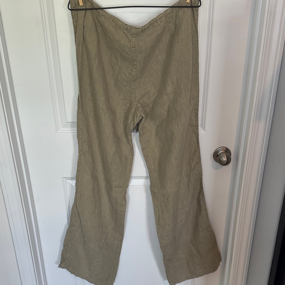 Victoria's Secret Flax Linen Pants size 10 Long - Picture 3 of 7